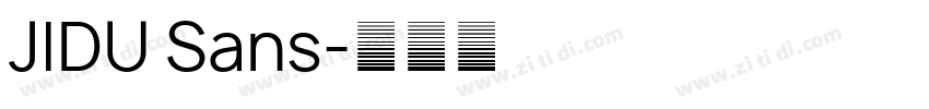 JIDU Sans字体转换